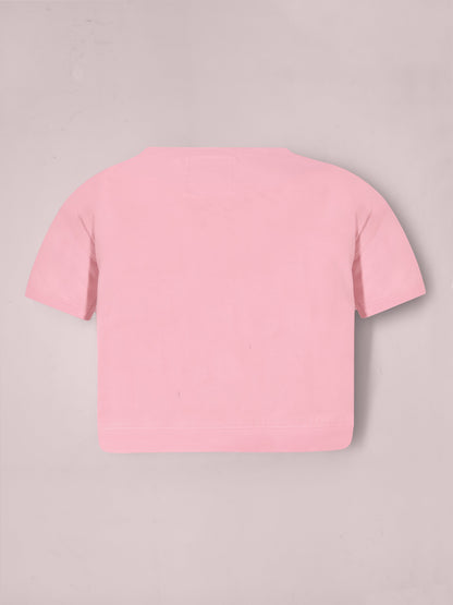 Cherry Crumble Pink Print Playful-Sleek Summer T-Shirt
