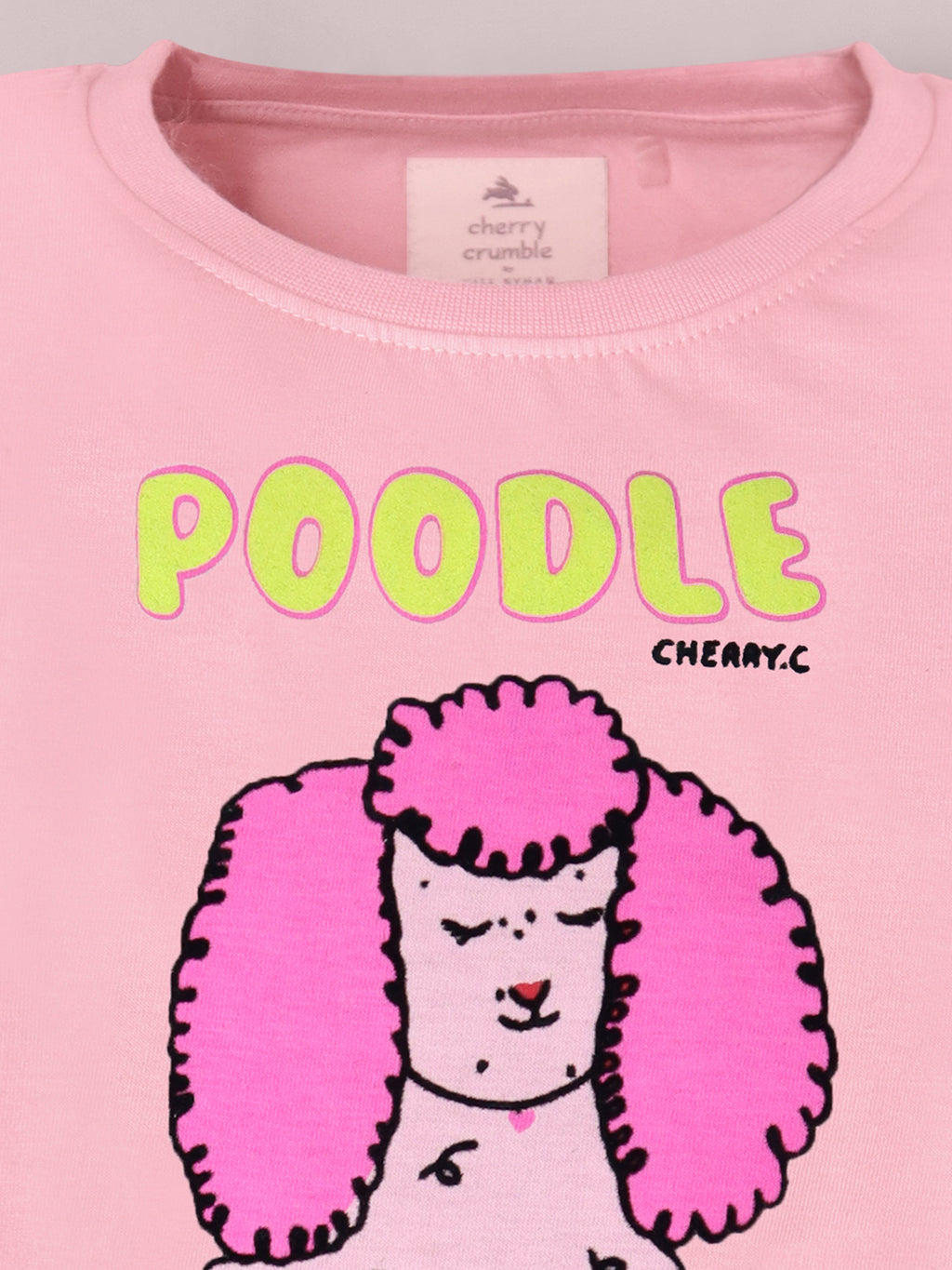 Cherry Crumble Pink Print Playful-Sleek Summer T-Shirt