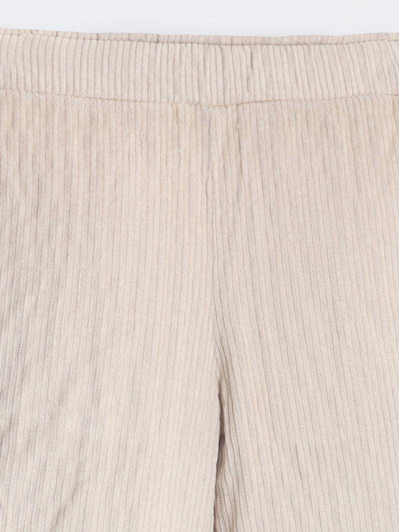 Cream Cute Stylish Winter Pant