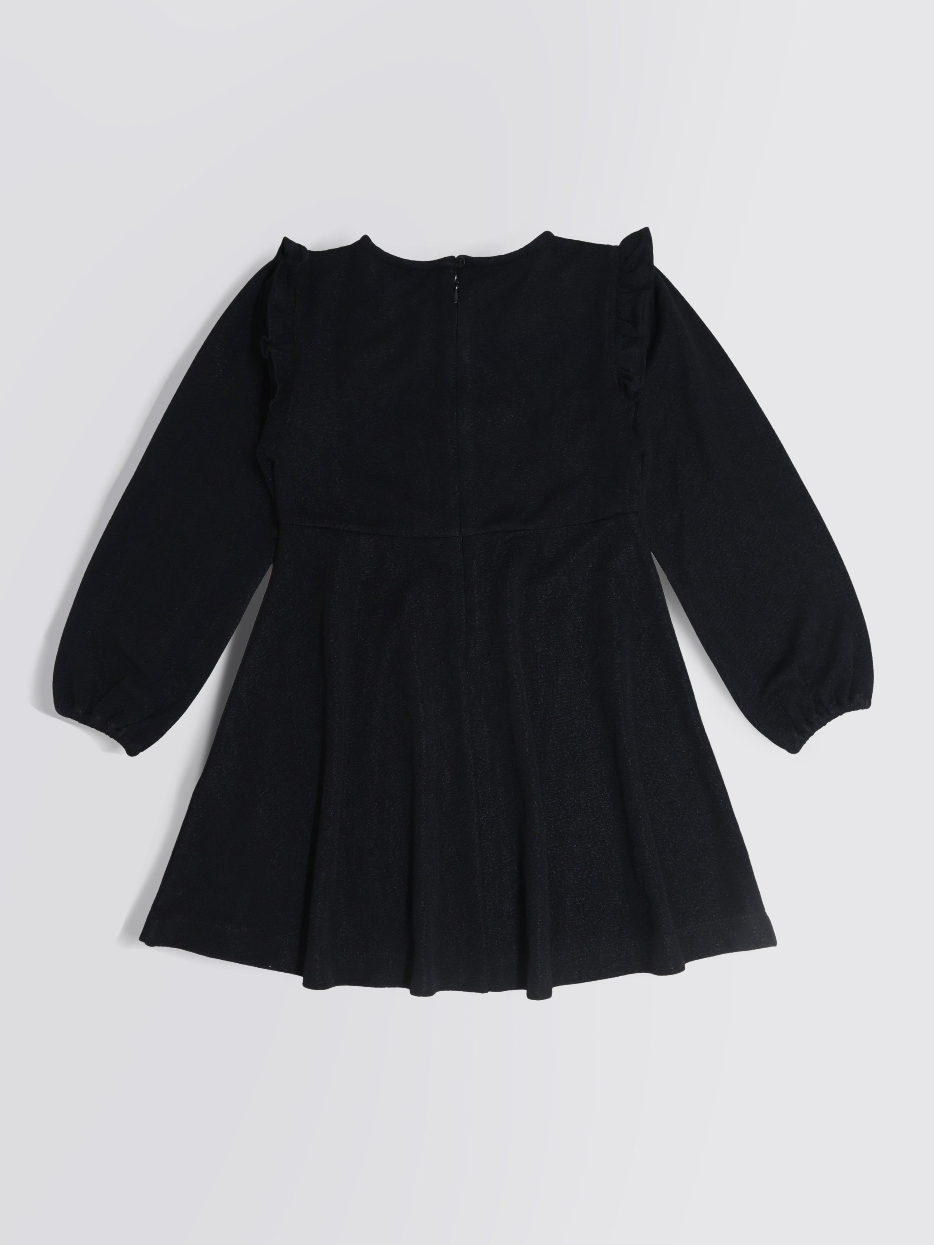 Cherry Crumble Black Embroidered Cute Smart Dress