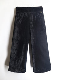 Black Velvet Snuggle-Trendy Winter Track Pants