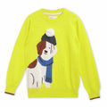 Cherry Crumble Yellow Pom-Pom Sweater
