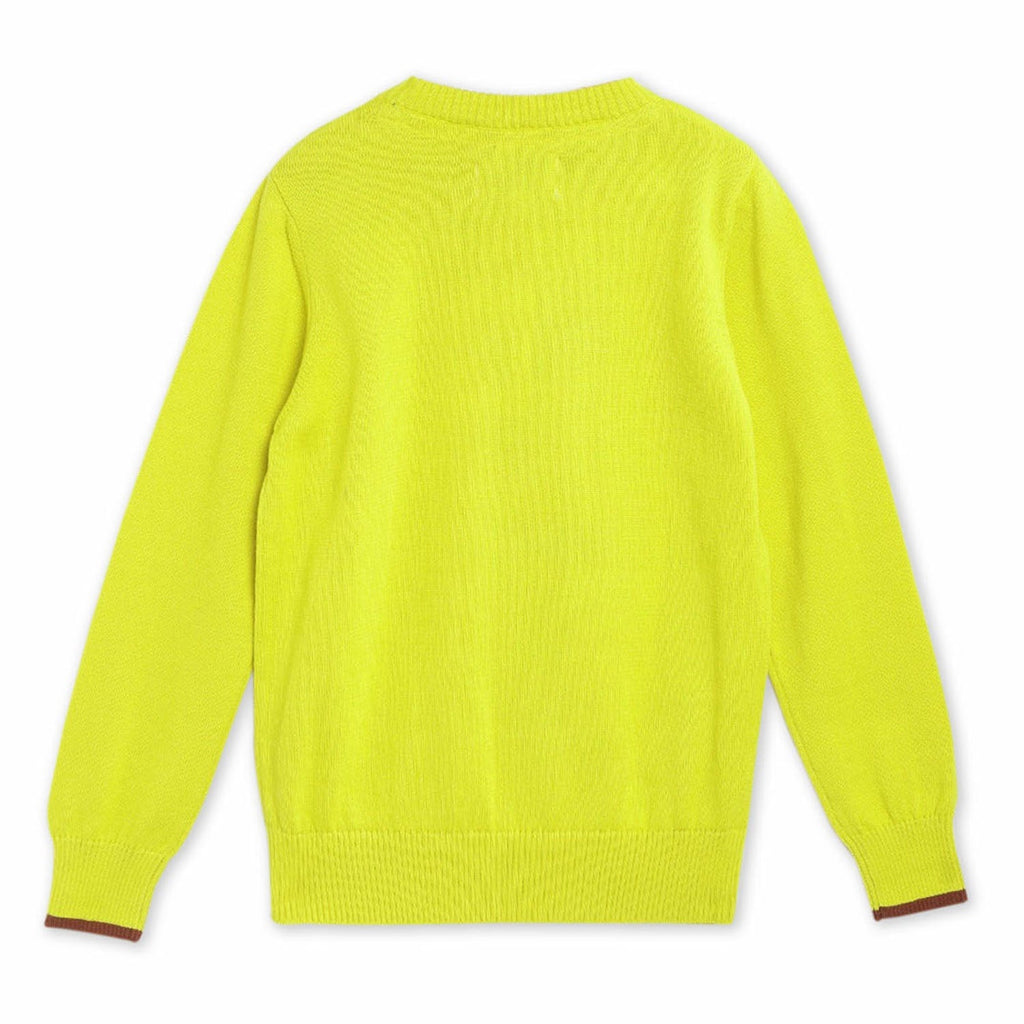 Cherry Crumble Yellow Pom-Pom Sweater