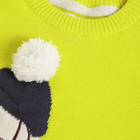 Yellow Pom-Pom Sweater