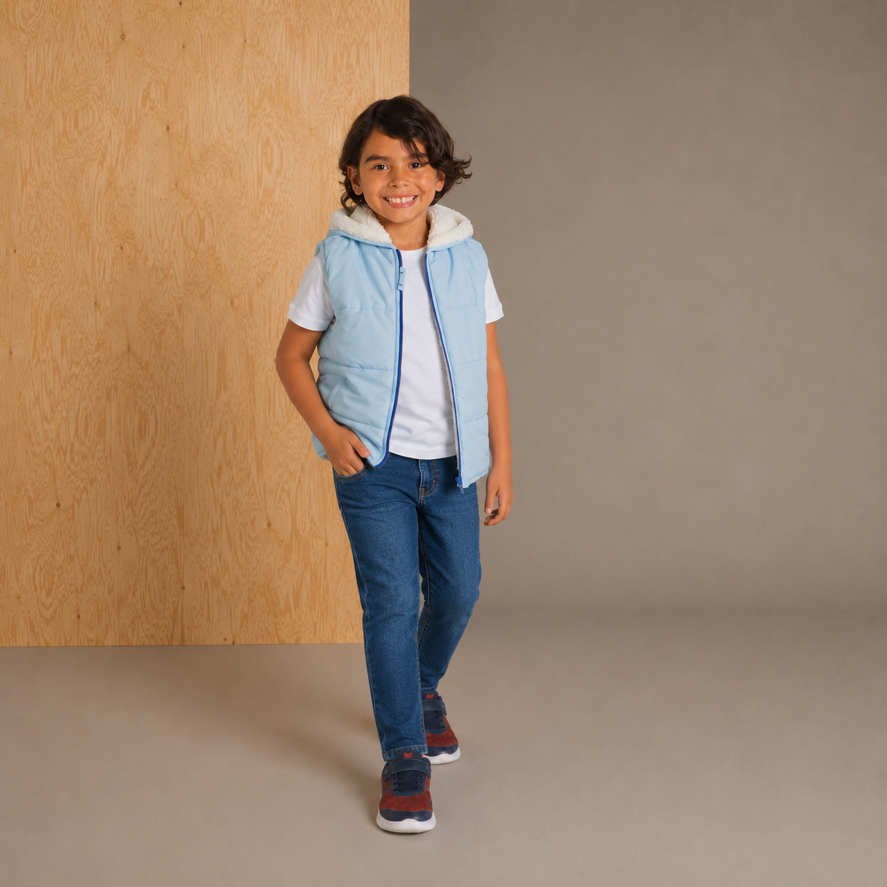 Blue Cheery-Chic Reversible Jacket
