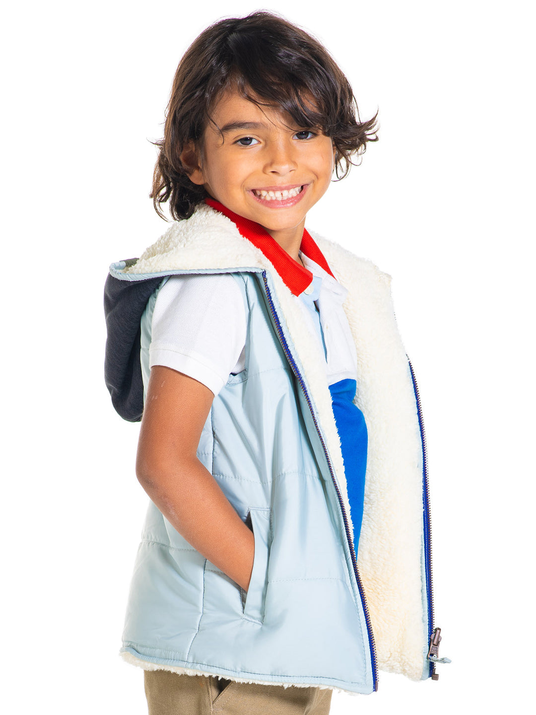 Cherry Crumble Blue Cheery-Chic Reversible Jacket