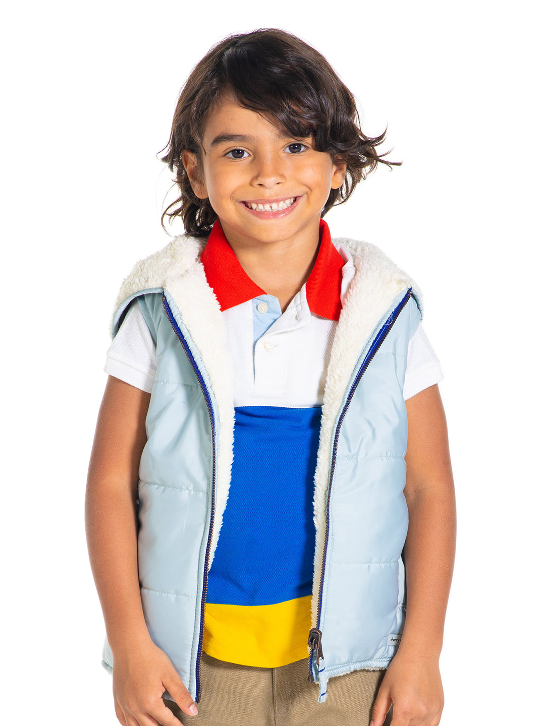 Cherry Crumble Blue Cheery-Chic Reversible Jacket