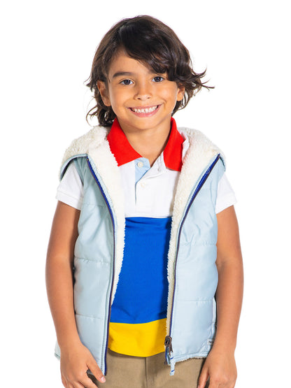 Cherry Crumble Blue Cheery-Chic Reversible Jacket