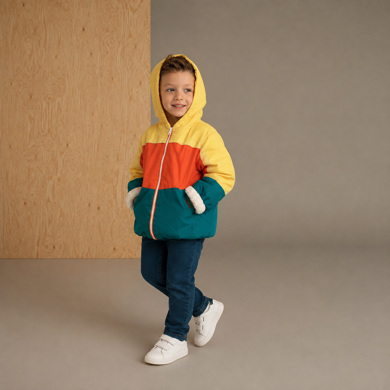 Multicolor Cut & Sew Unisex Jacket