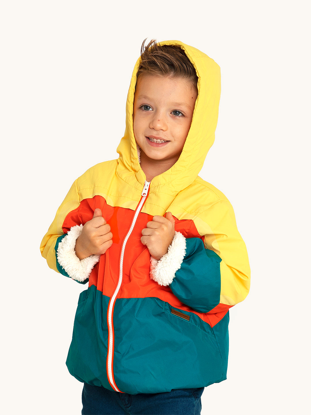 Cherry Crumble Multicolor Cut & Sew Playful Stylish Jacket