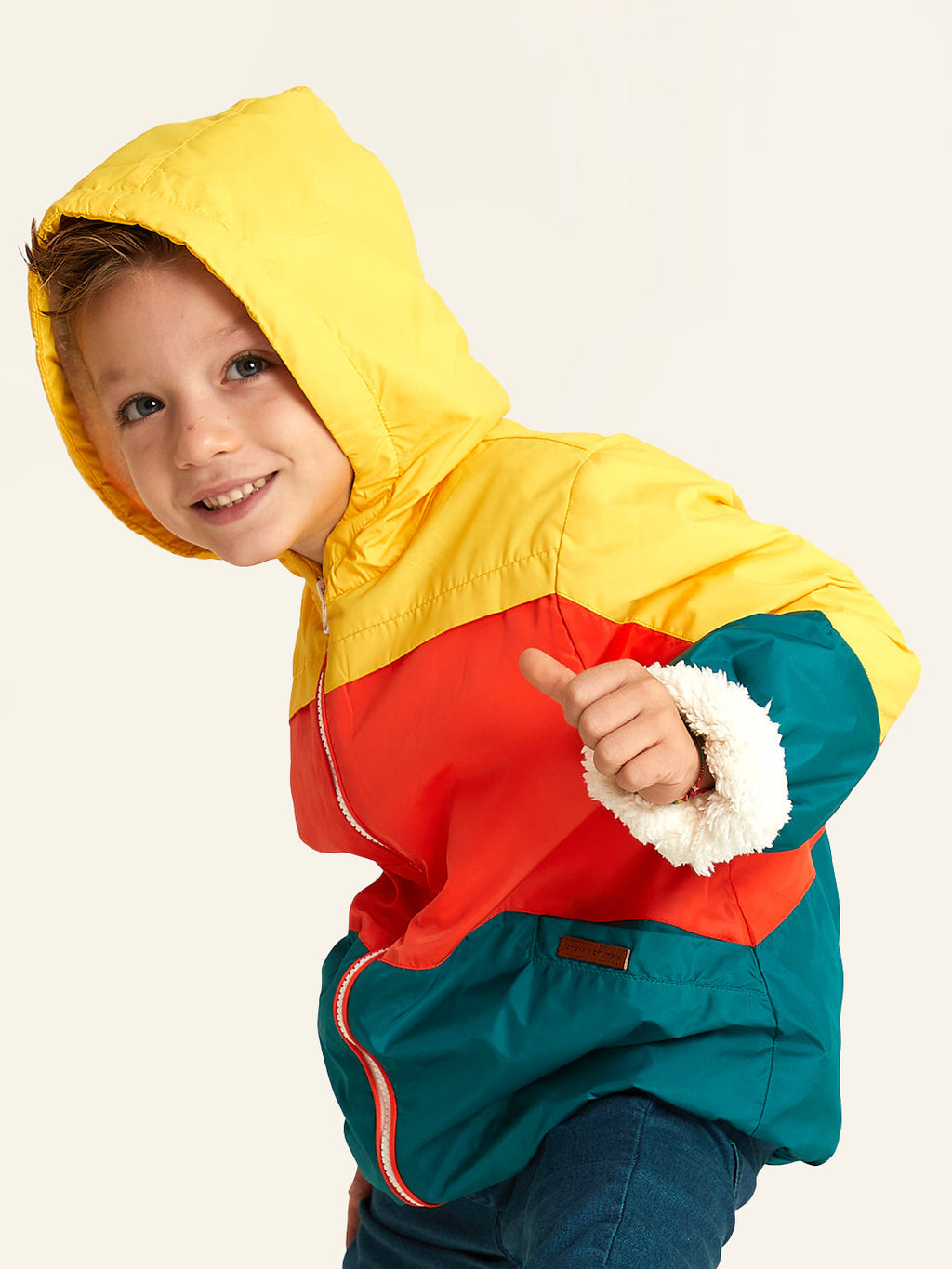 Cherry Crumble Multicolor Cut & Sew Playful Stylish Jacket