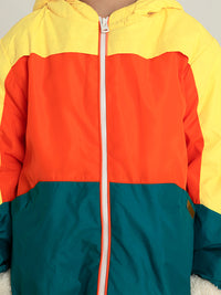 Multicolor Cut & Sew Playful Stylish Jacket
