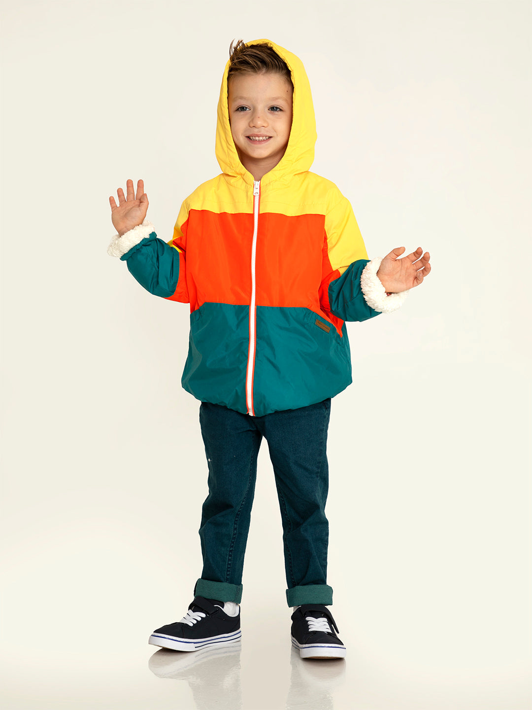 Cherry Crumble Multicolor Cut & Sew Playful Stylish Jacket