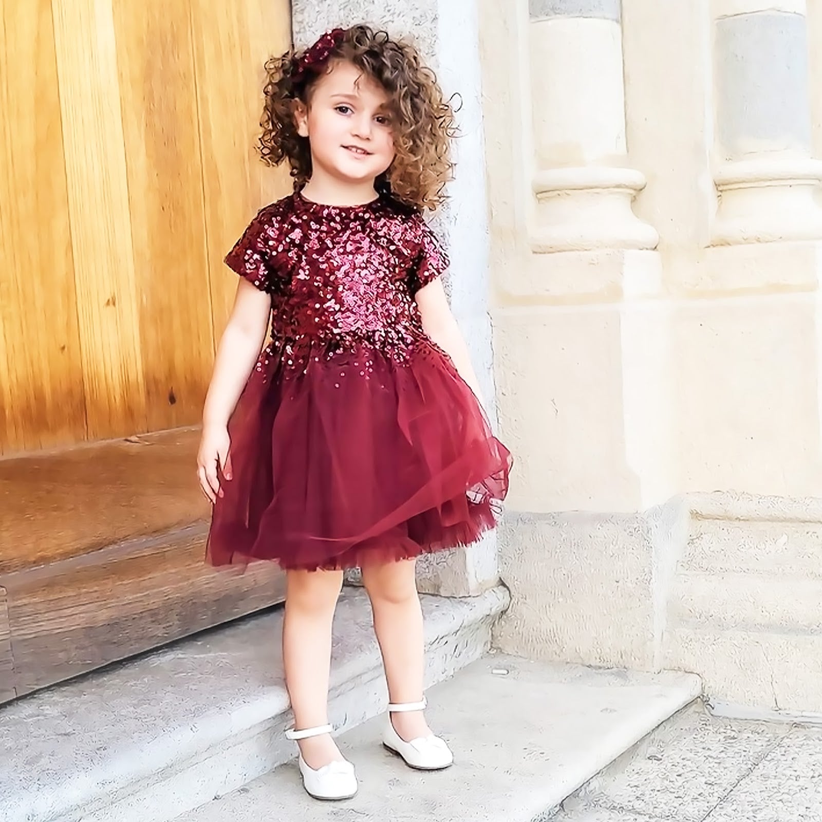 Cherry Crumble Sequined Snug Elegant Winter Dress
