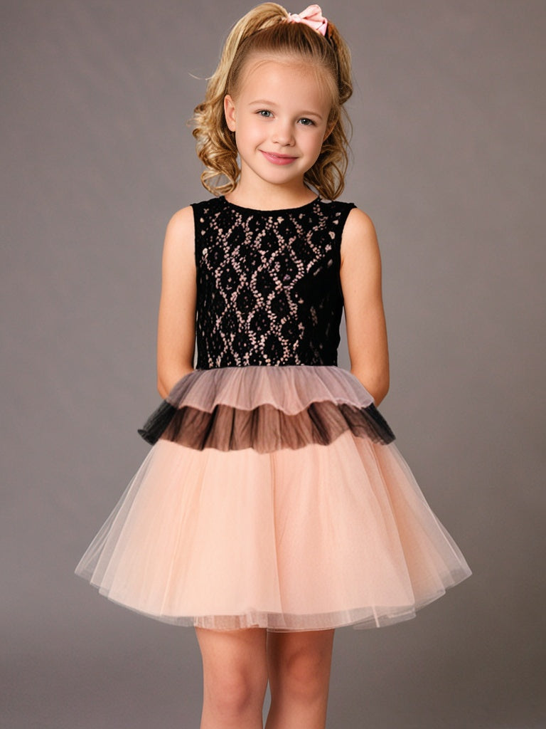 Cherry Crumble Peach Cut & Sew Trendy Classic Summer Dress