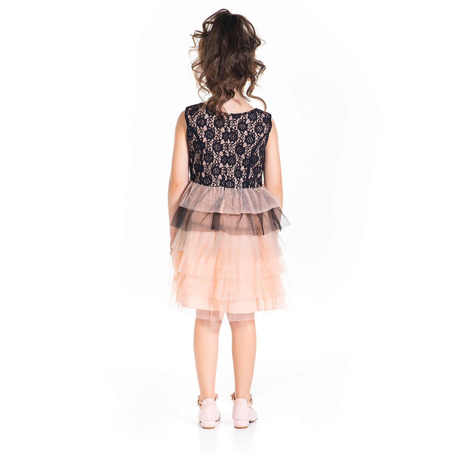 Cherry Crumble Peach Cut & Sew Trendy Classic Summer Dress