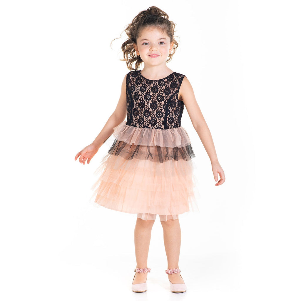 Cherry Crumble Peach Cut & Sew Trendy Classic Summer Dress