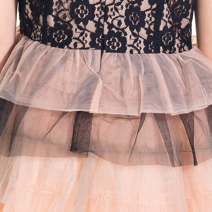 Cherry Crumble Peach Cut & Sew Trendy Classic Summer Dress