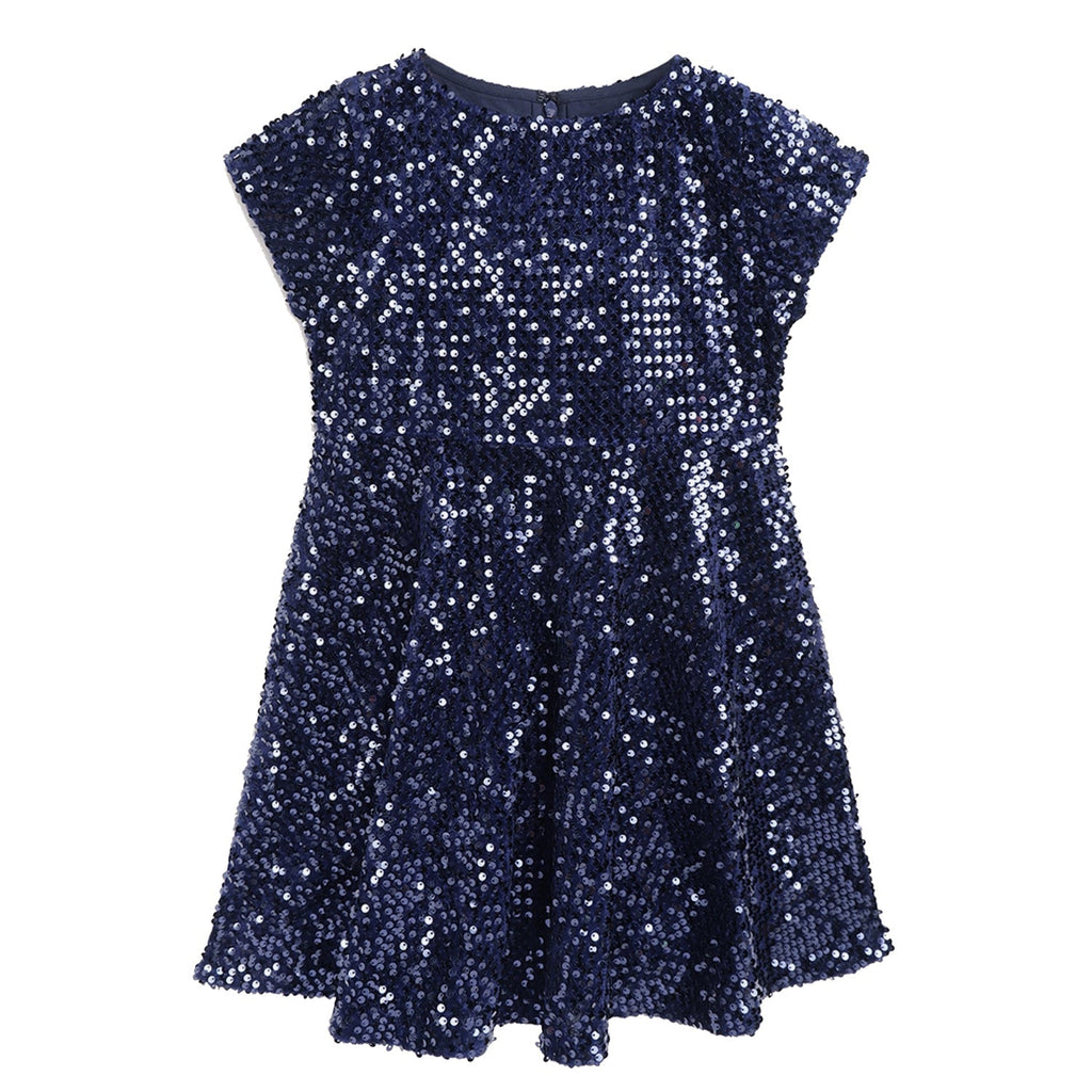 Cherry Crumble Navy Blue Cozy Graceful Dress