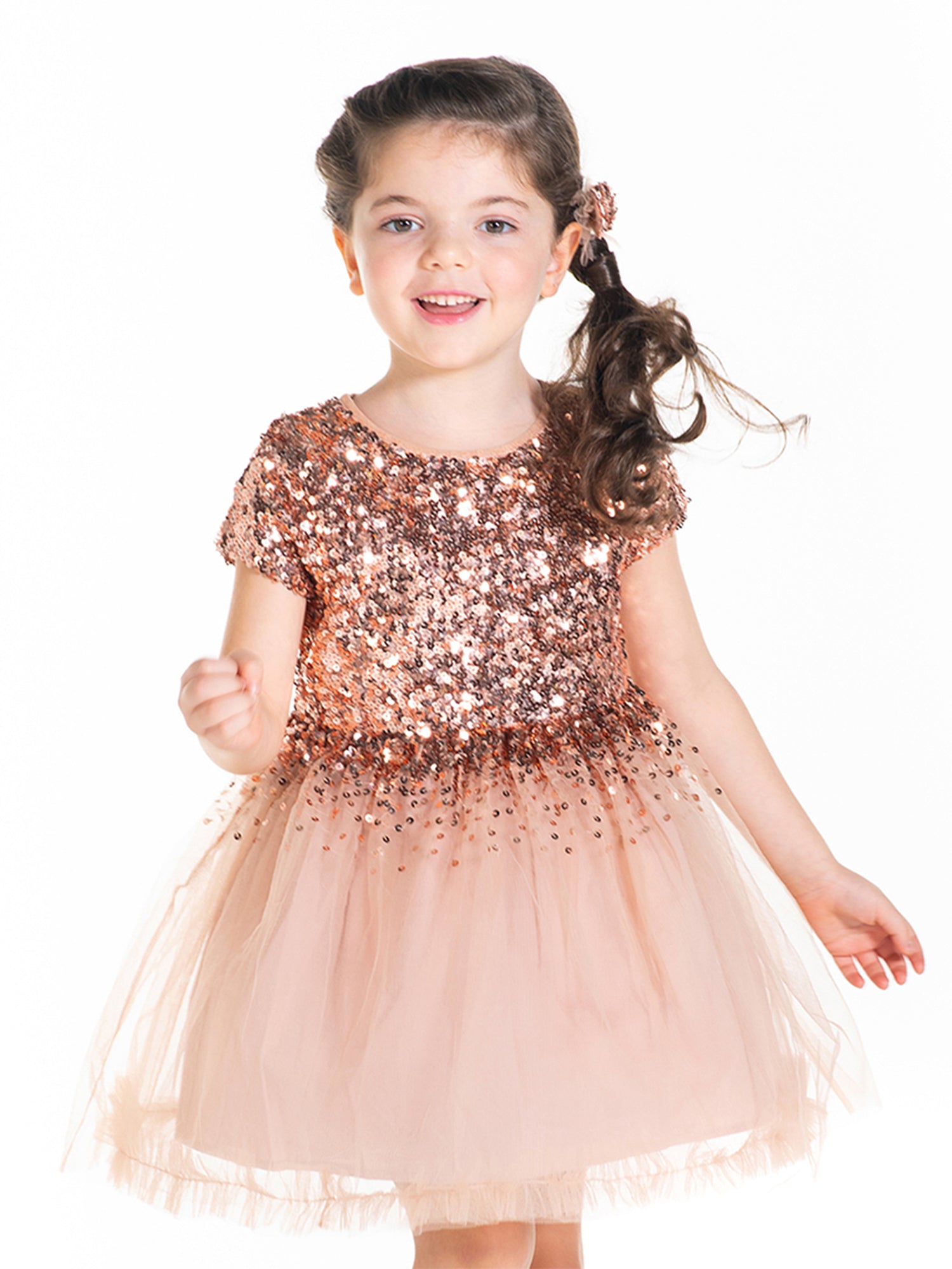 Cherry Crumble Sequined Sweet Stylish Winter Dress