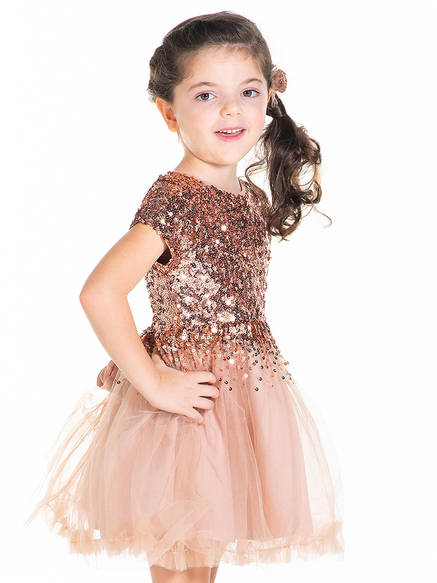 Cherry Crumble Sequined Sweet Stylish Winter Dress