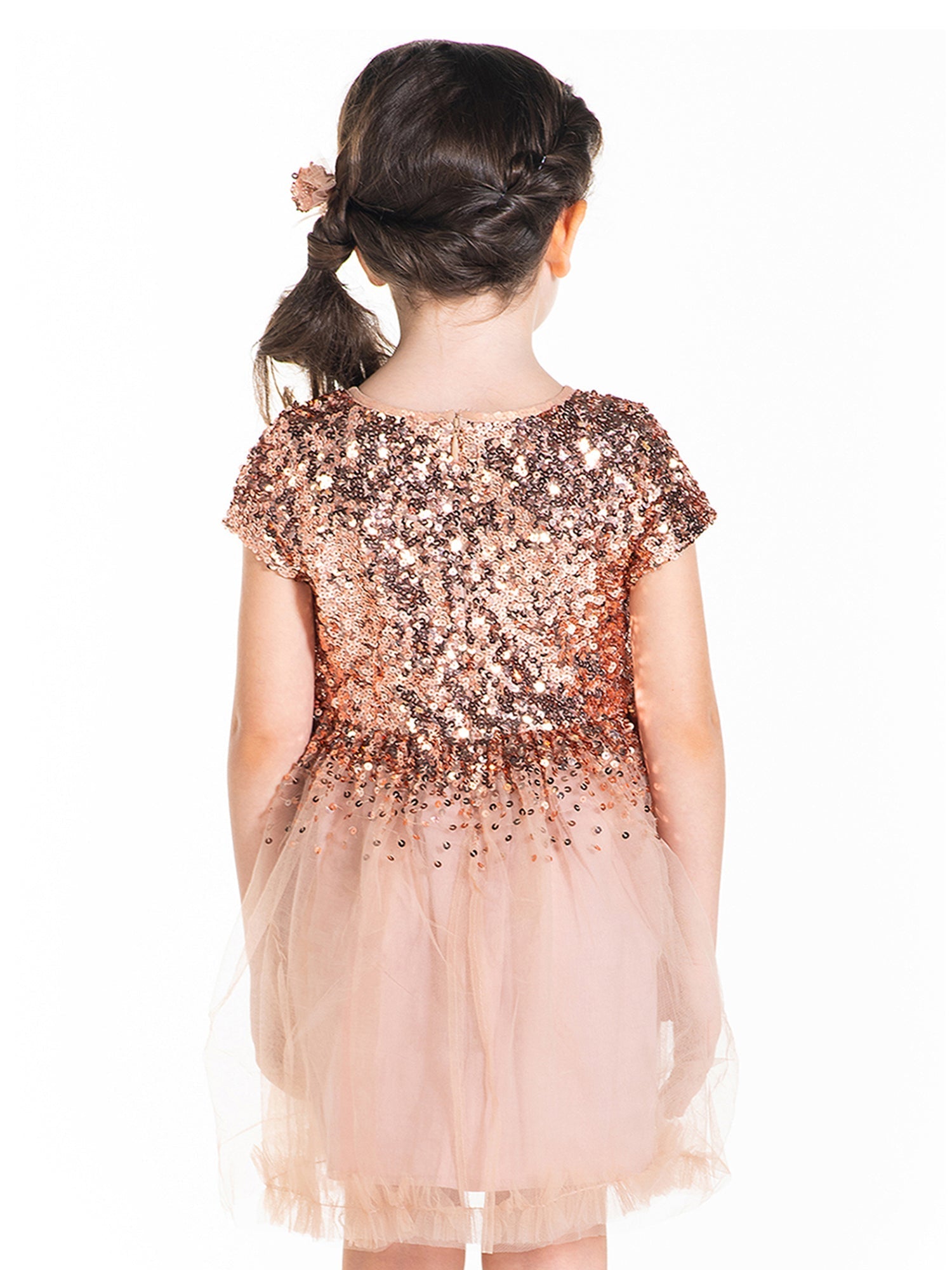Cherry Crumble Sequined Sweet Stylish Winter Dress