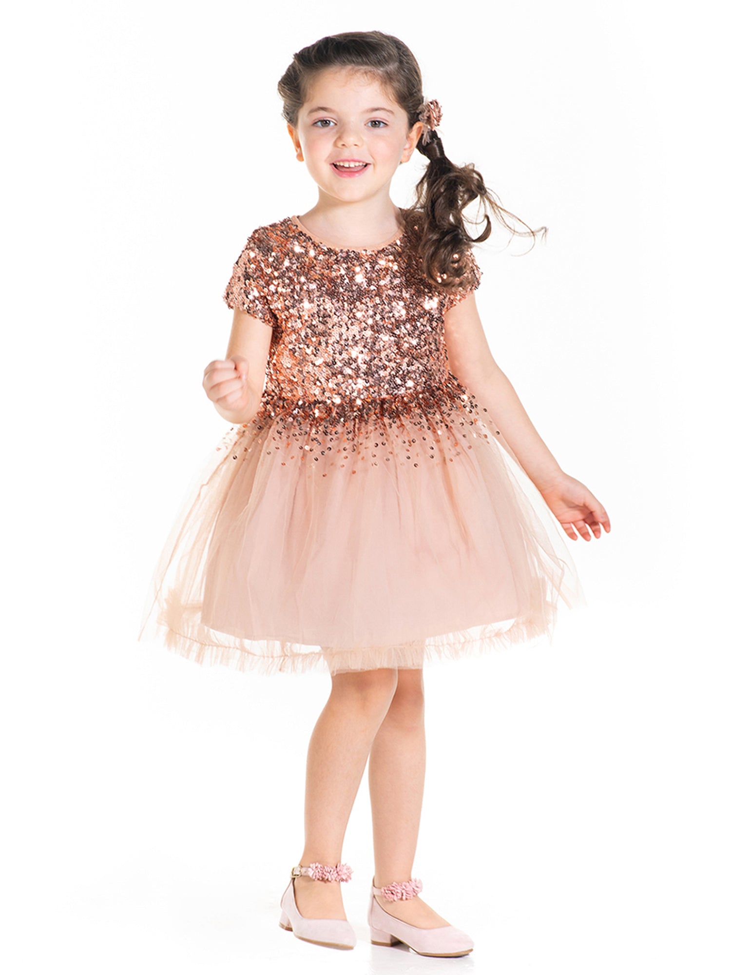 Cherry Crumble Sequined Sweet Stylish Winter Dress