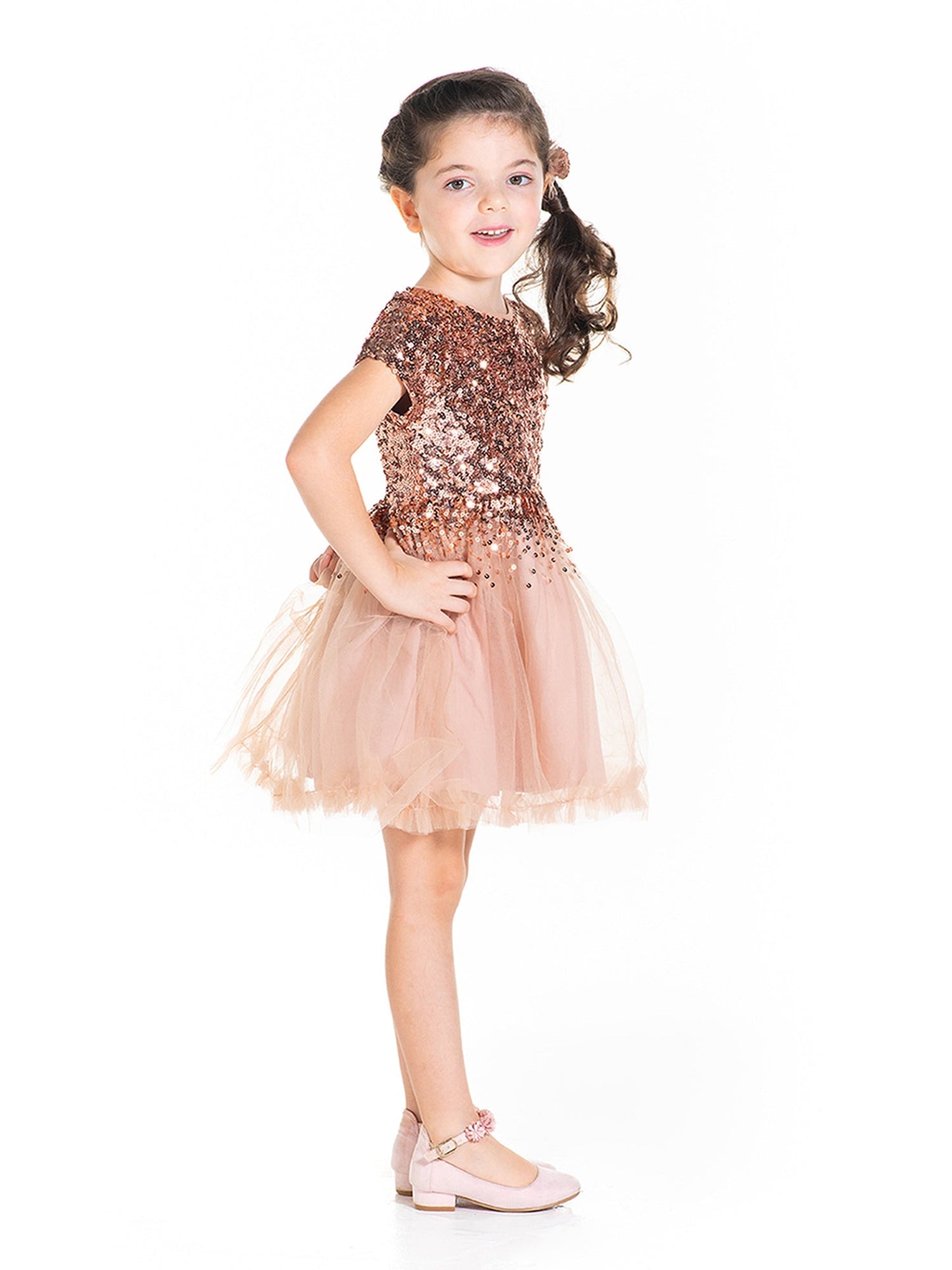 Cherry Crumble Sequined Sweet Stylish Winter Dress
