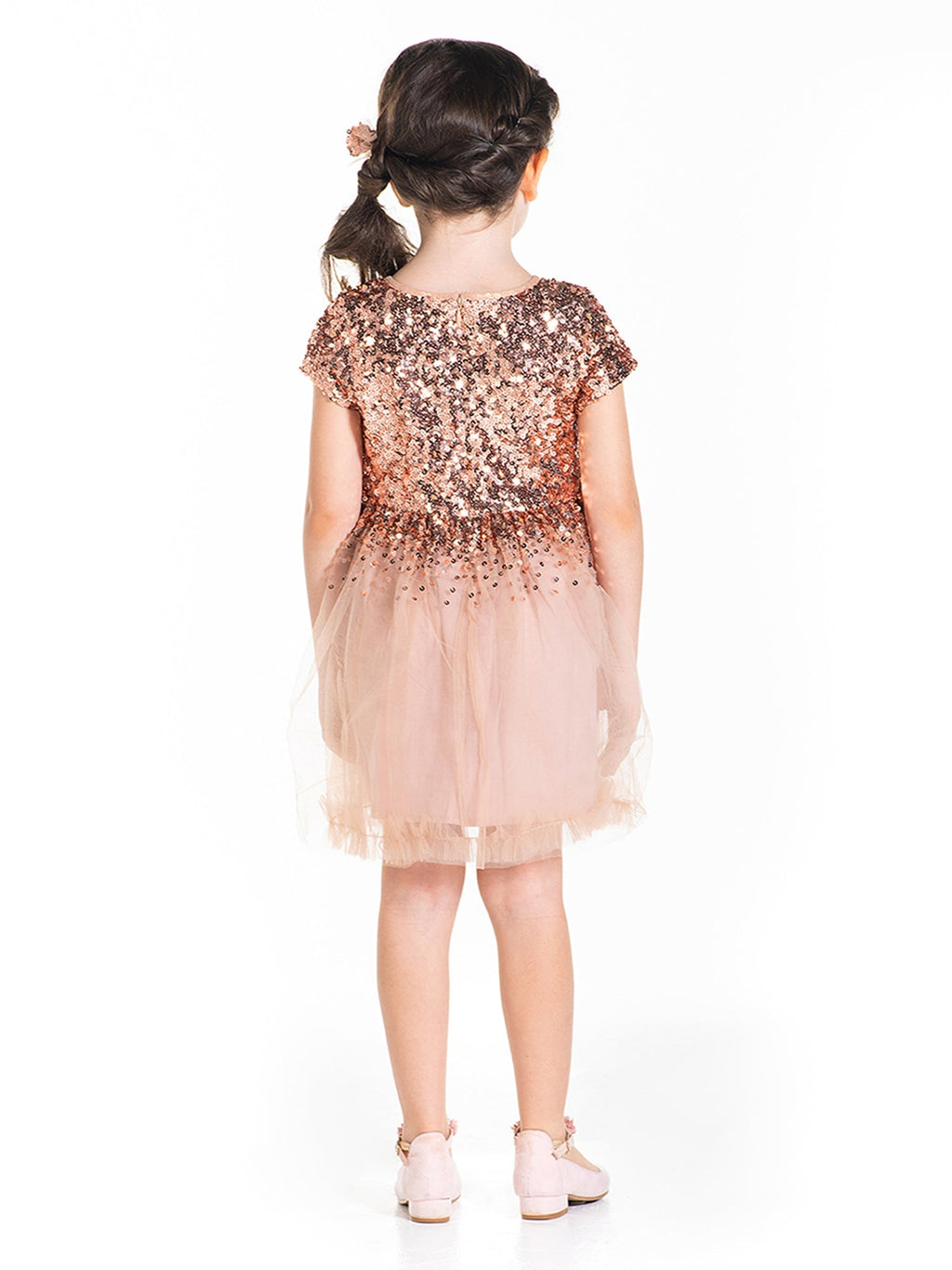 Cherry Crumble Sequined Sweet Stylish Winter Dress