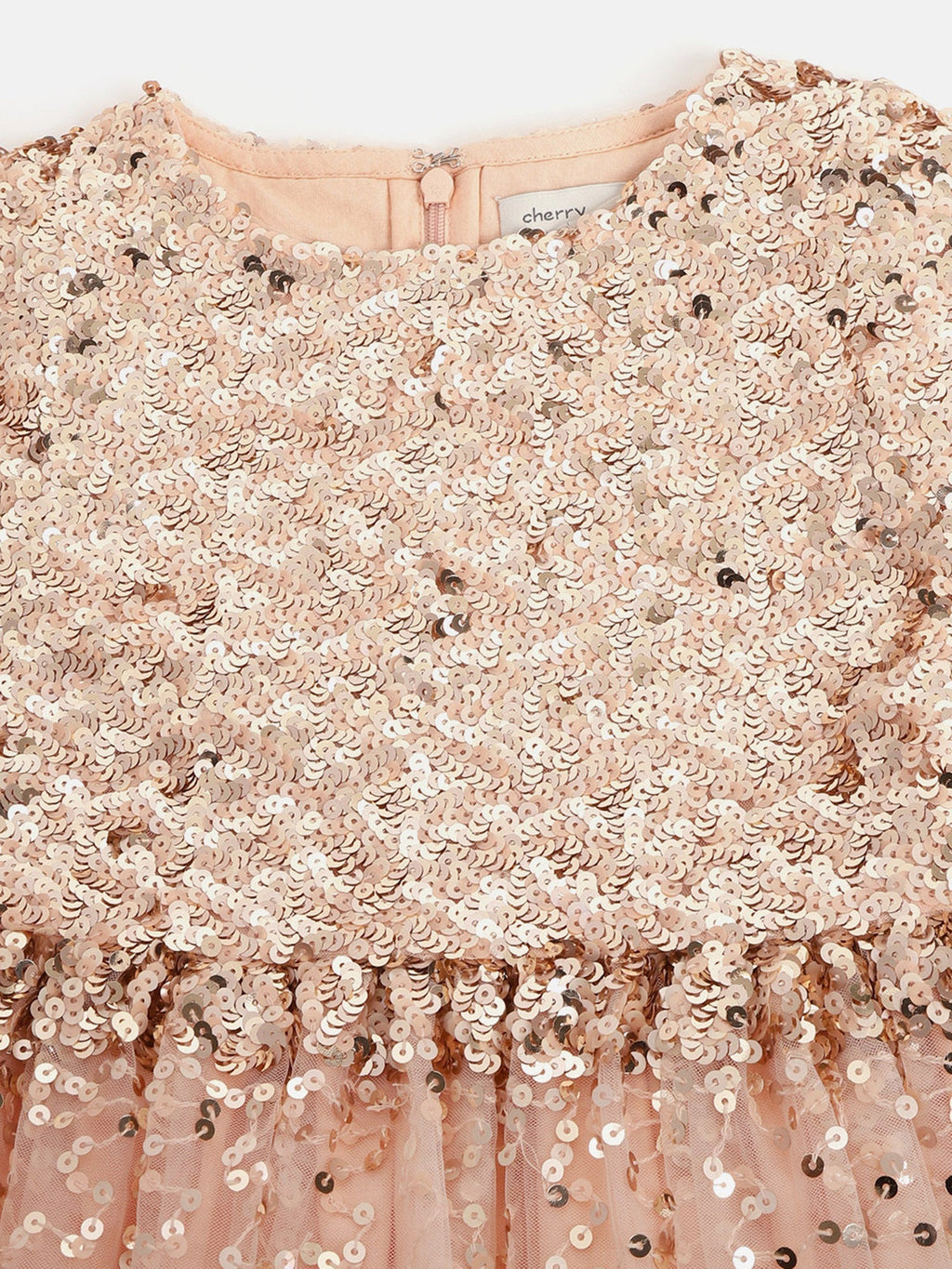 Cherry Crumble Peach Charming Graceful Winter Dress