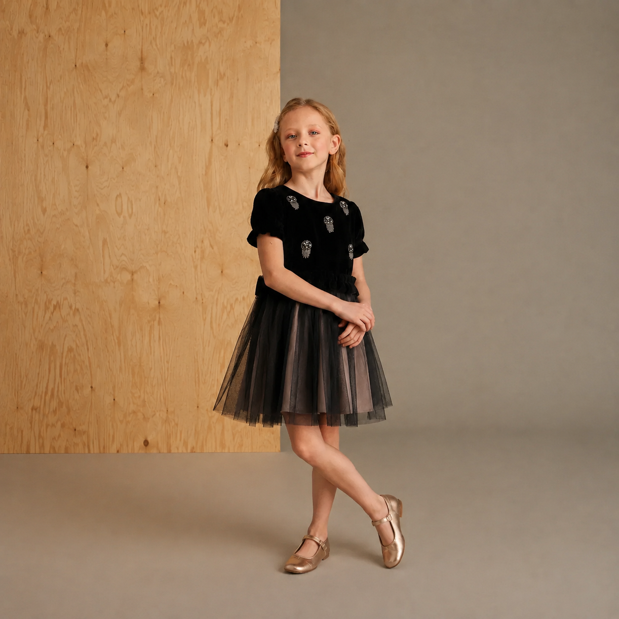 Black Charming Smart Partywear Dress