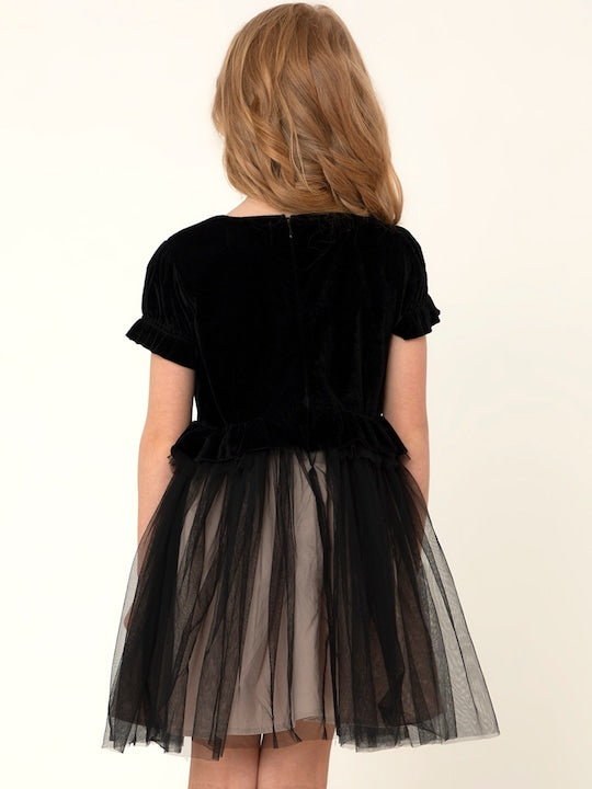 Cherry Crumble Black Charming Smart Dress