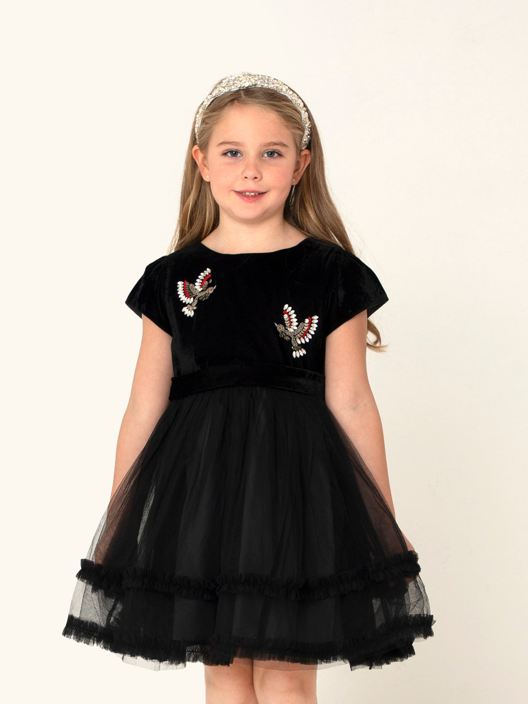 Cherry Crumble Black Playful Smart Summer Dress