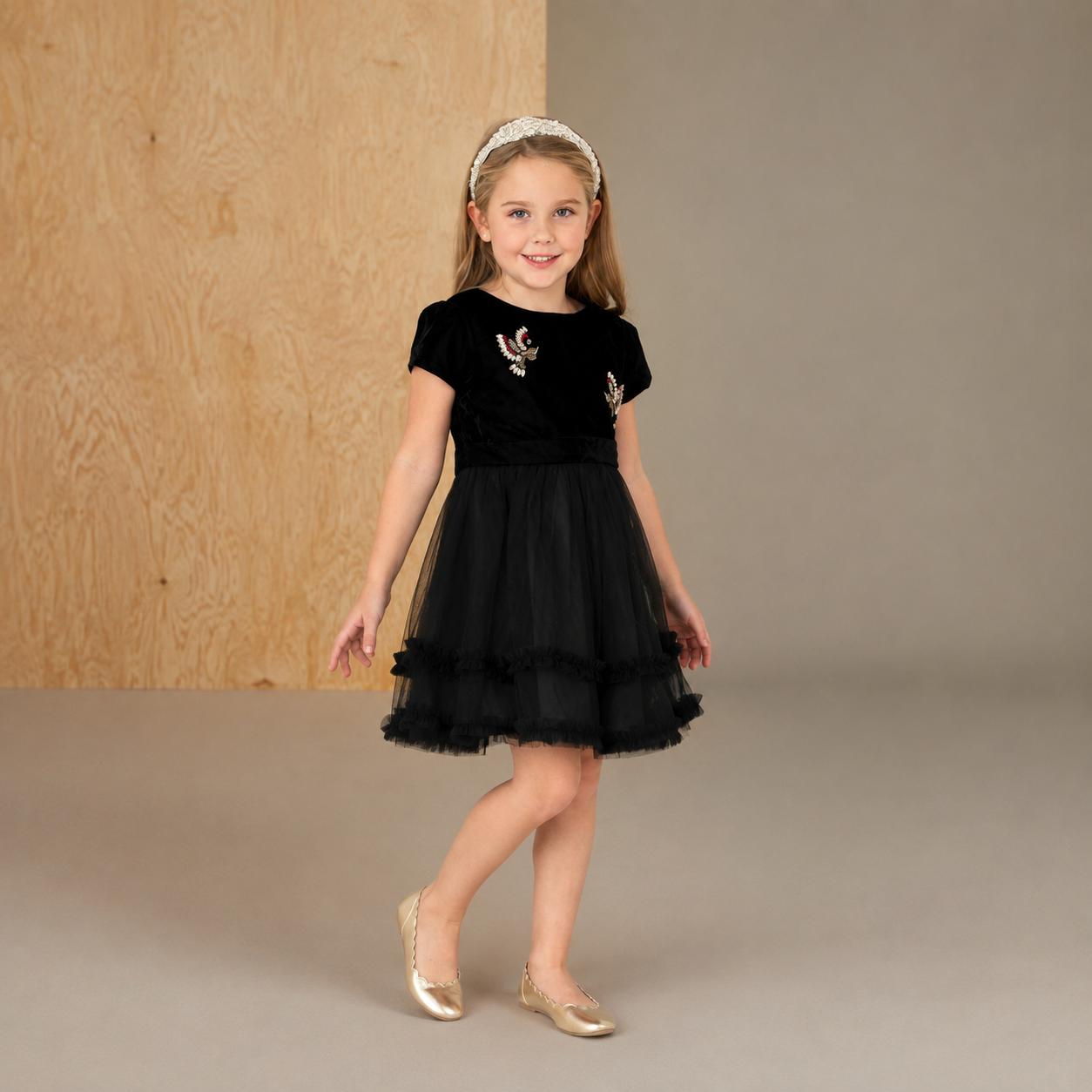 Black Playful Smart Summer Dress
