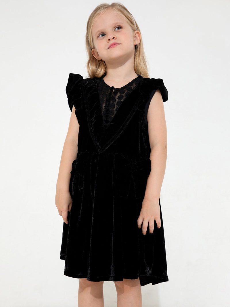 Black Solid Cute Smart Partywear Dress
