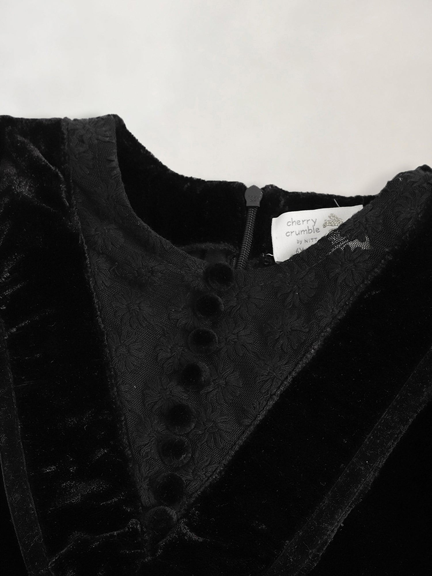 Cherry Crumble Black Solid Cute Smart Dress