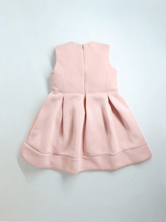 Cherry Crumble Peach Solid Adorable Graceful Dress