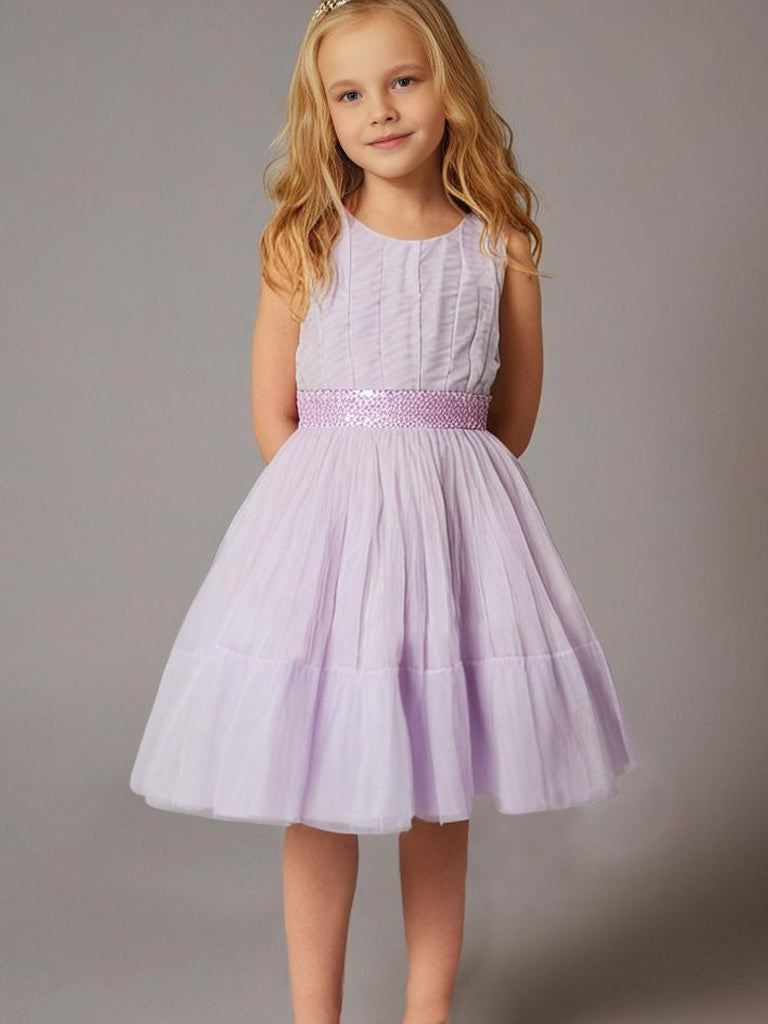 Cherry Crumble Pink Sequined Sweet Dress