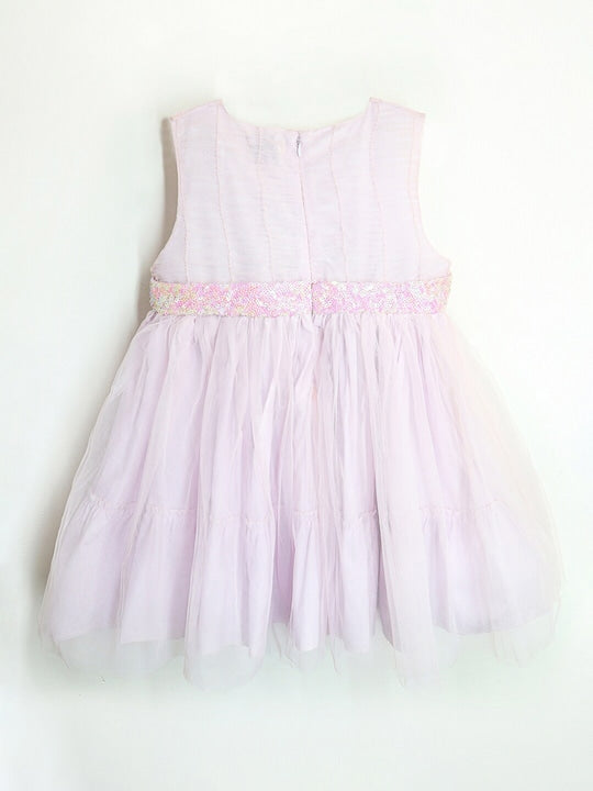 Cherry Crumble Pink Sequined Sweet Dress