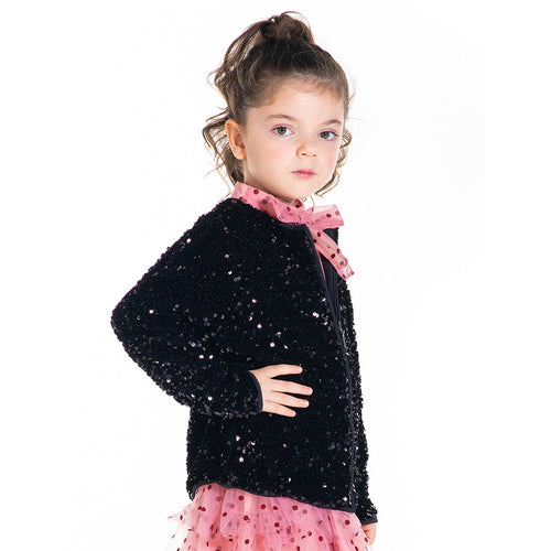 Cherry Crumble Black Snuggle-Trendy Winter Jacket