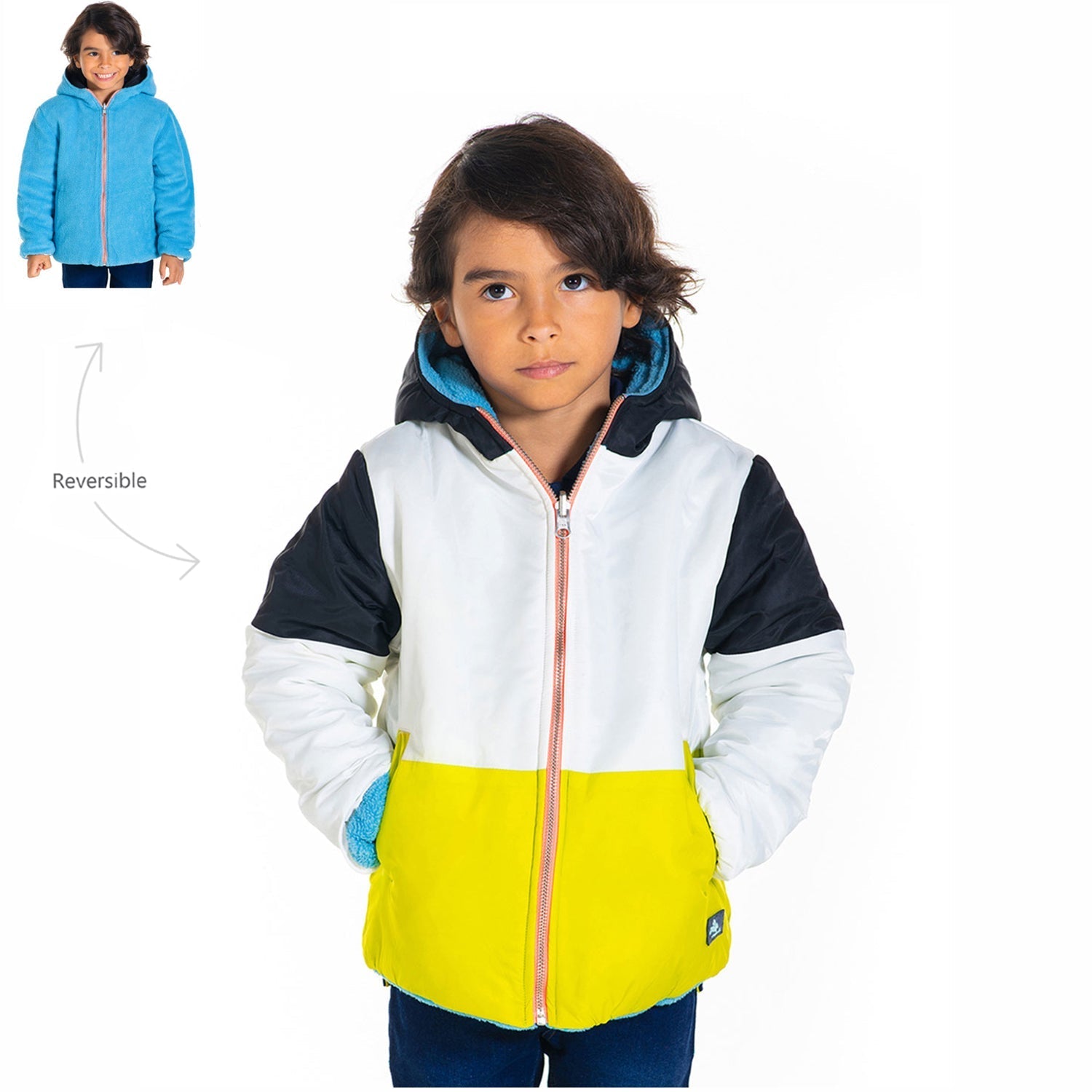 Cherry Crumble Multicolor Colorblock Snuggle-Luxe Winter Jacket