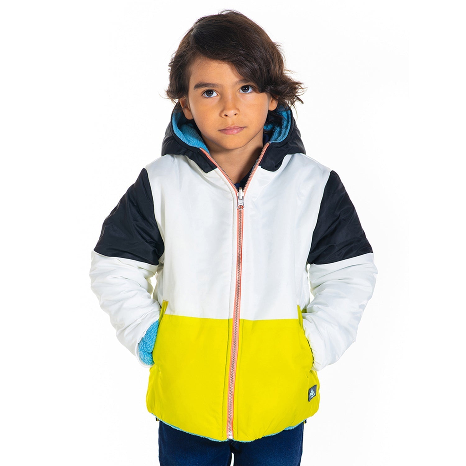 Cherry Crumble Multicolor Colorblock Snuggle-Luxe Winter Jacket