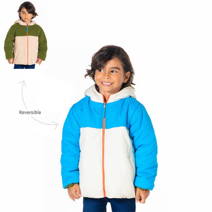 Cherry Crumble Blue Cream Cut & Sew Snug Jacket