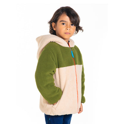 Cherry Crumble Blue Cream Cut & Sew Snug Jacket