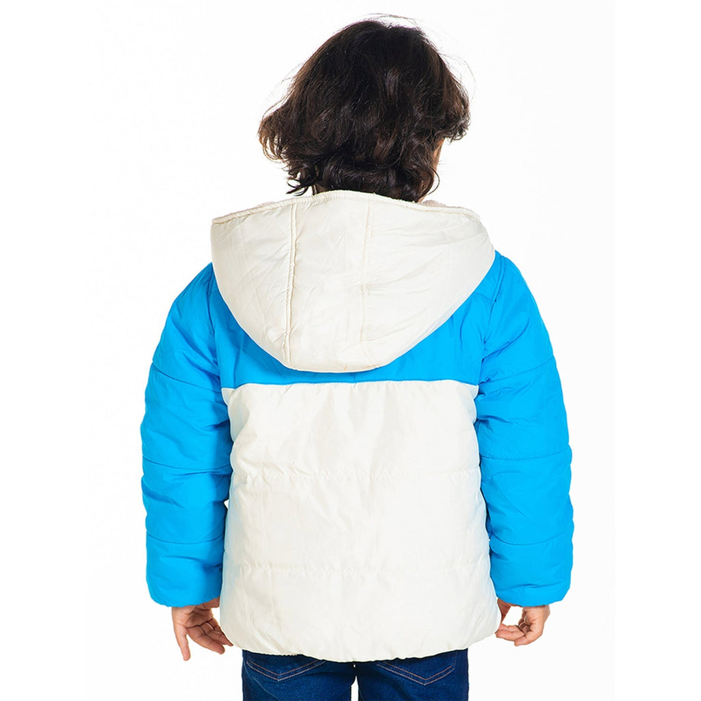 Cherry Crumble Blue Cream Cut & Sew Snug Jacket