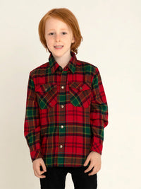 Red & Green Checkered Adorable Smart Outfit