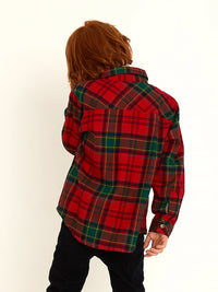 Red & Green Checkered Adorable Smart Outfit