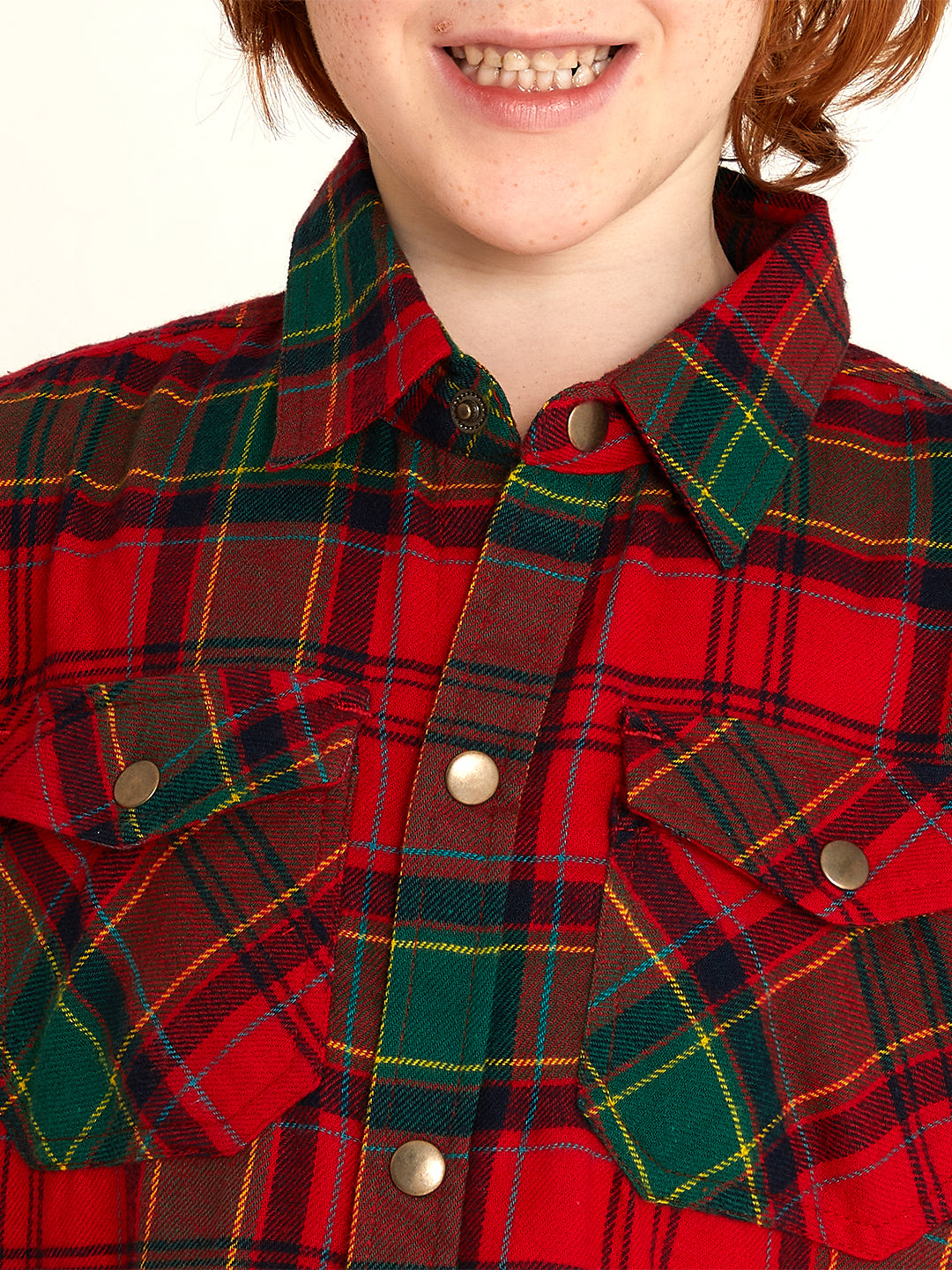 Cherry Crumble Red & Green Checkered Adorable Smart Outfit