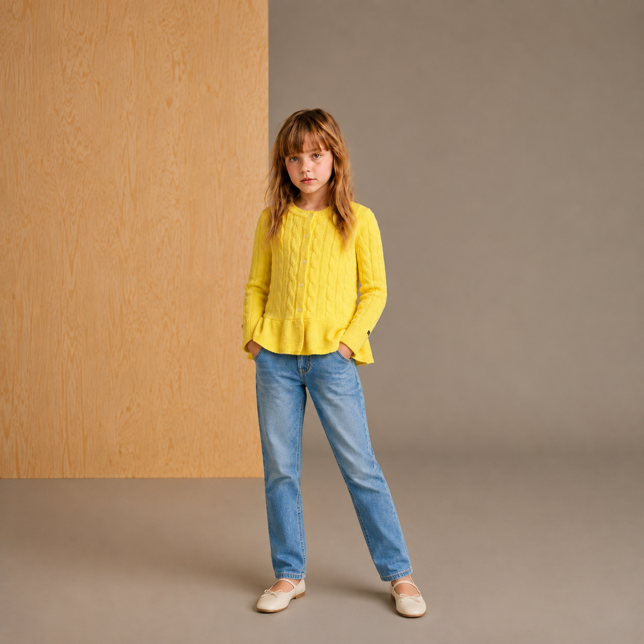 Yellow Solid Cozy Sweater