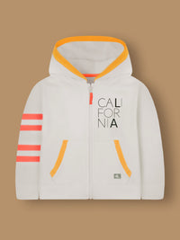 A Comfortable, Full Front Zip Hoodie With Kangaroo Pocket Detail, Contrasting Collar Bone, Contrasting Varsity Stripes On The Arm And A Ribbed Hem. Supersoft.